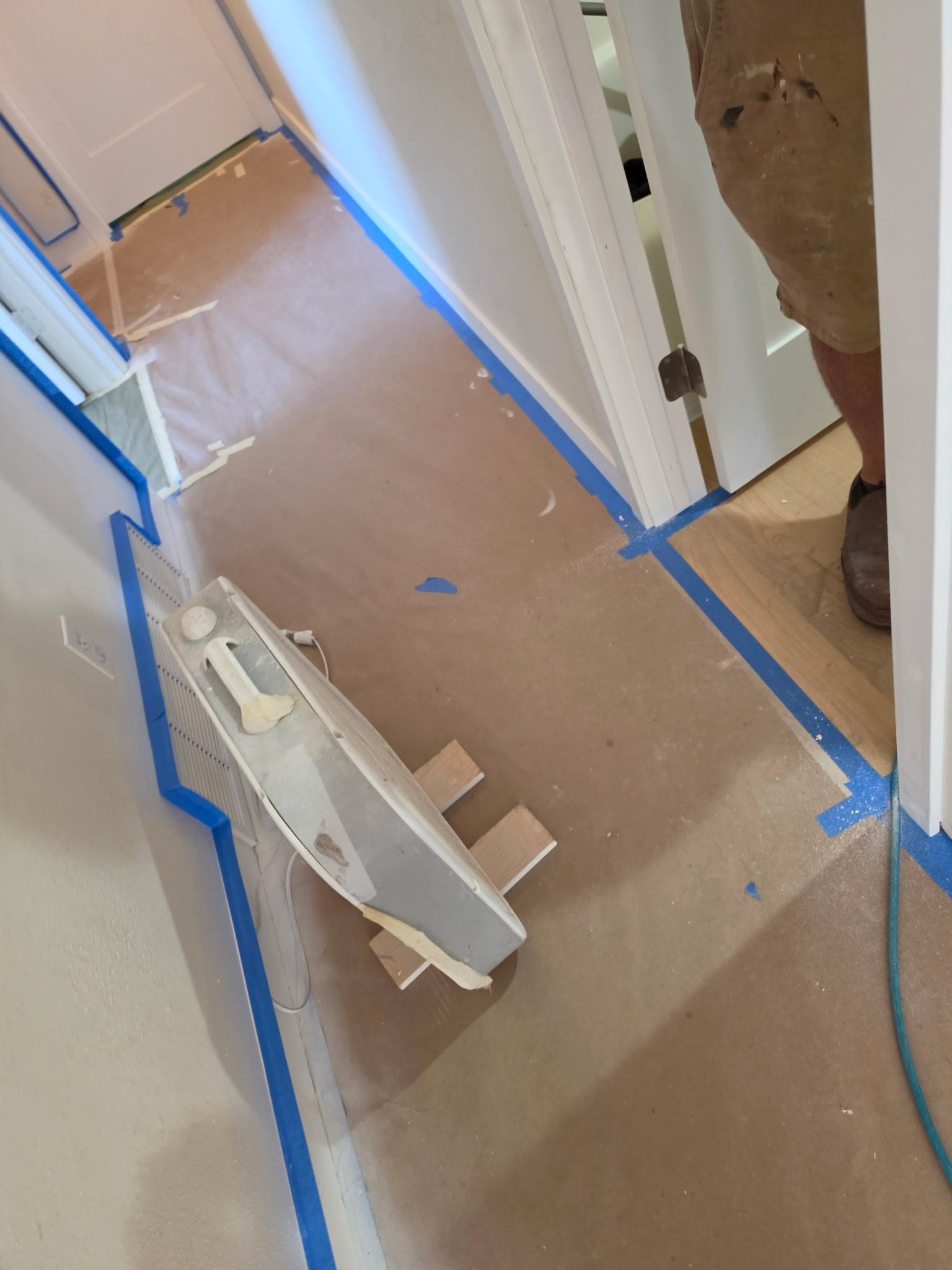 Residential paint prep detail